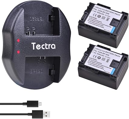 2-Pack BP-808 Battery and Charger Kit for Canon BP-807, BP-808, BP-809 and Canon F 2-Pack BP-808 Battery and Charger Kit for Canon BP-807, BP-808, BP-809 and Canon F