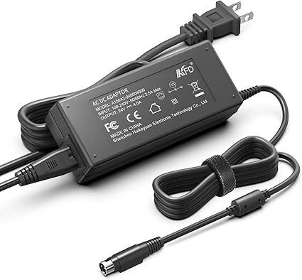 24V 4-Pin AC/DC Adapter Compatible with Thrustmaster T-GT TGT II TGTII Force Feedb 24V 4-Pin AC/DC Adapter Compatible with Thrustmaster T-GT TGT II TGTII Force Feedb